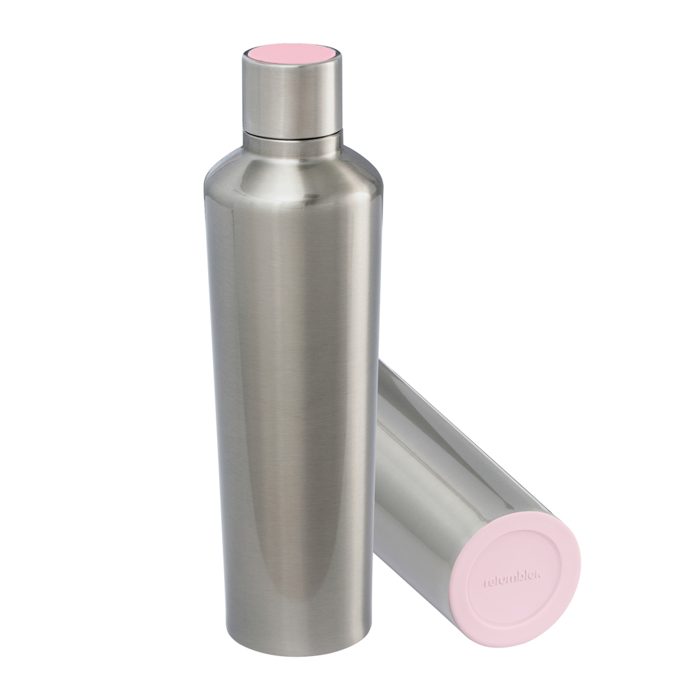 Thermotrinkflasche RETUMBLER-myDRINQEO 770 - hellmagenta, silber