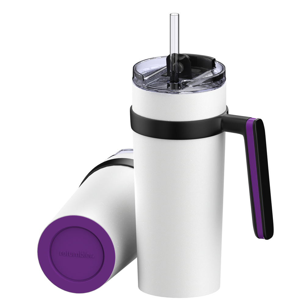 Thermobecher RETUMBLER-myORINOCO CERAMIC - lila, weiß