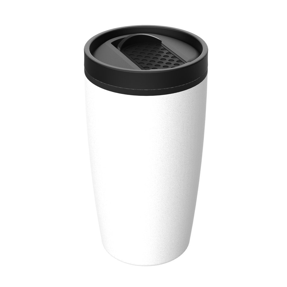 Thermobecher RETUMBLER-METZ - schwarz, weiß