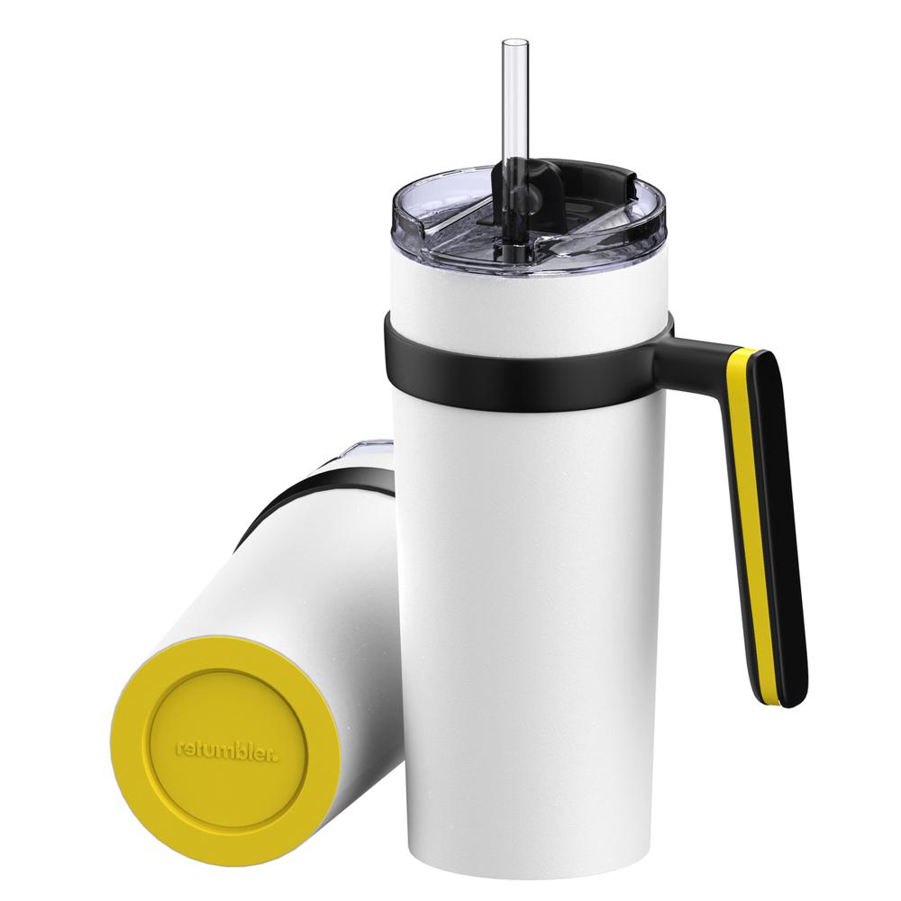 Thermobecher RETUMBLER-myORINOCO CERAMIC - gelb, weiß