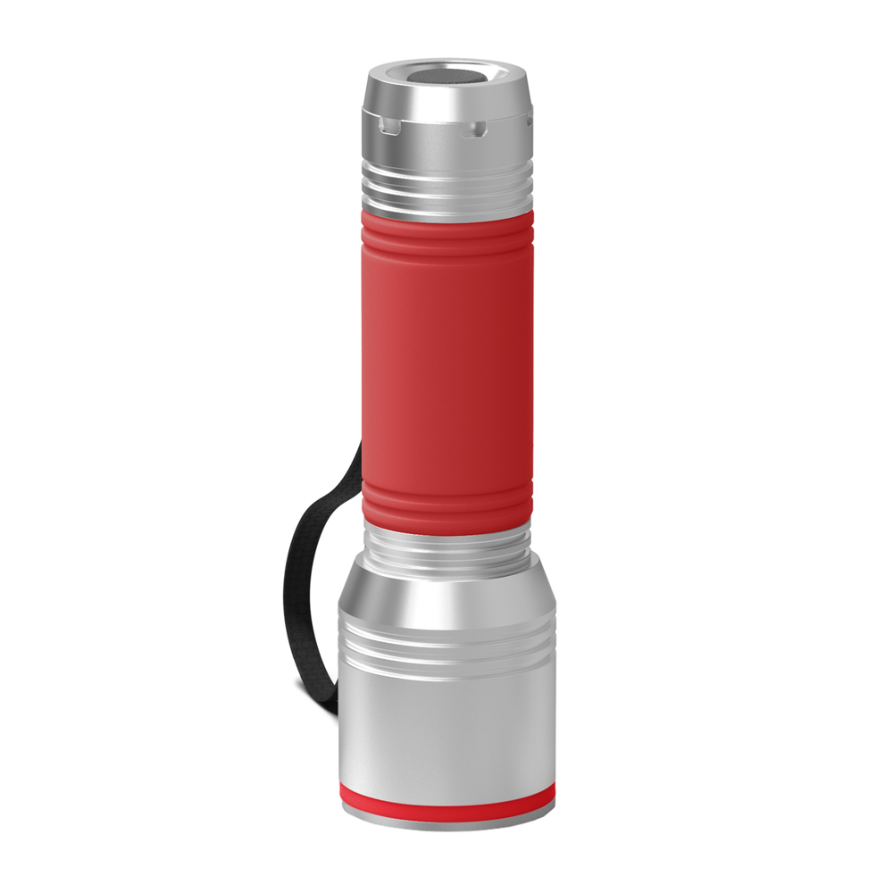 Taschenlampe REEVES-myFLASH 700 - silber, rot