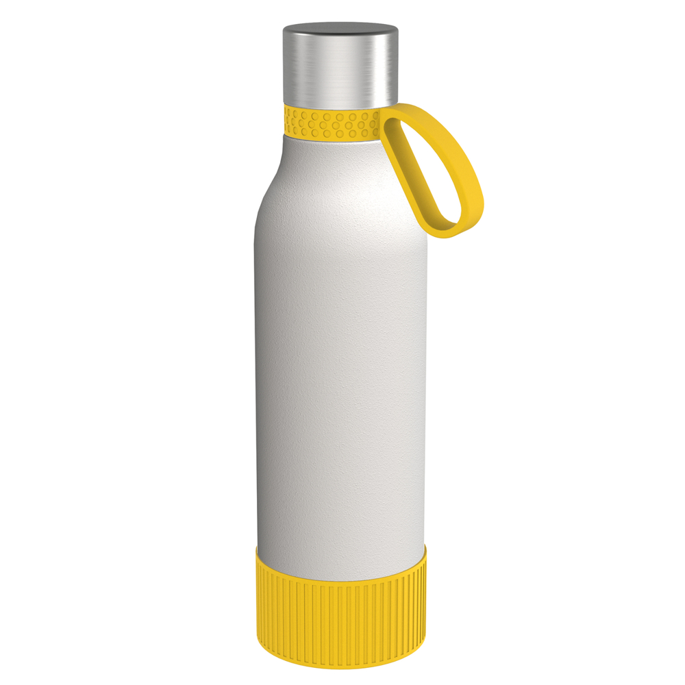 Trinkflasche RETUMBLER-myTOULON II 820 - gelb, silber, weiß