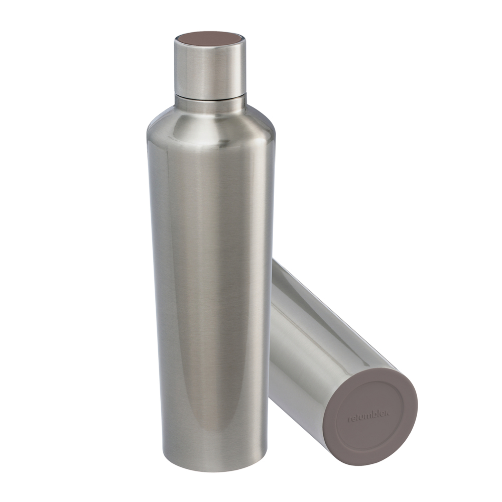 Thermotrinkflasche RETUMBLER-myDRINQEO 770 - braun, silber