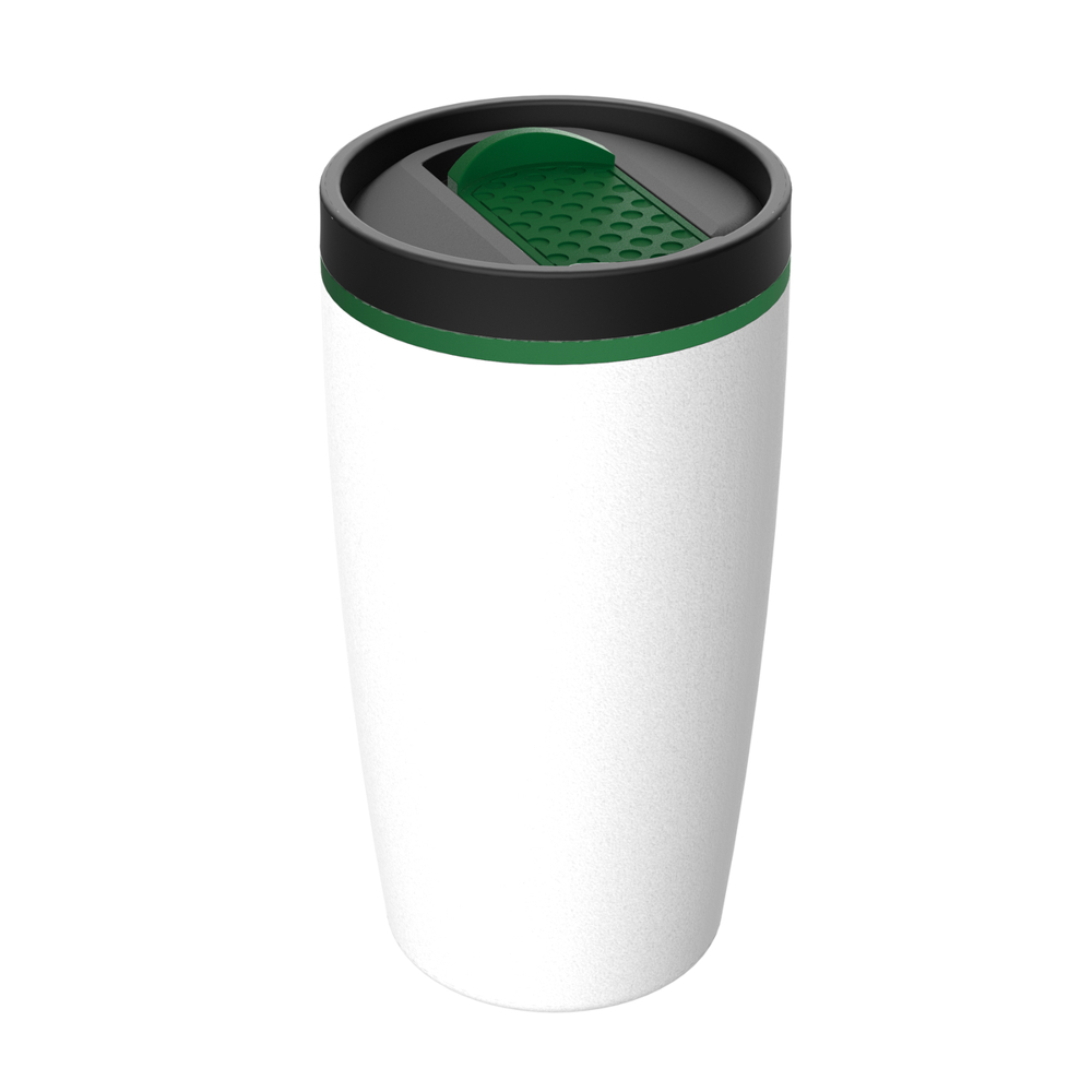 Thermobecher RETUMBLER-METZ - grün, weiß