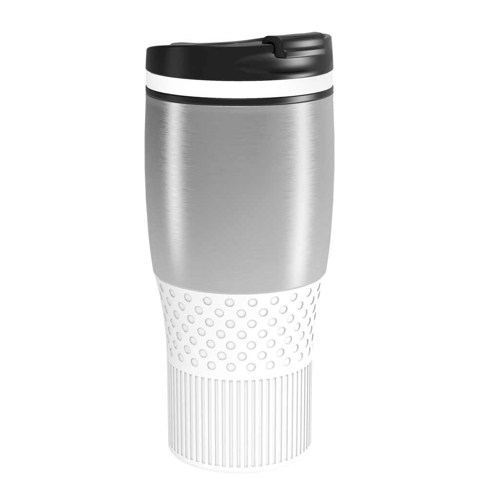 Thermobecher RETUMBLER-myBAYAMO GRANDE II - weiß, silber