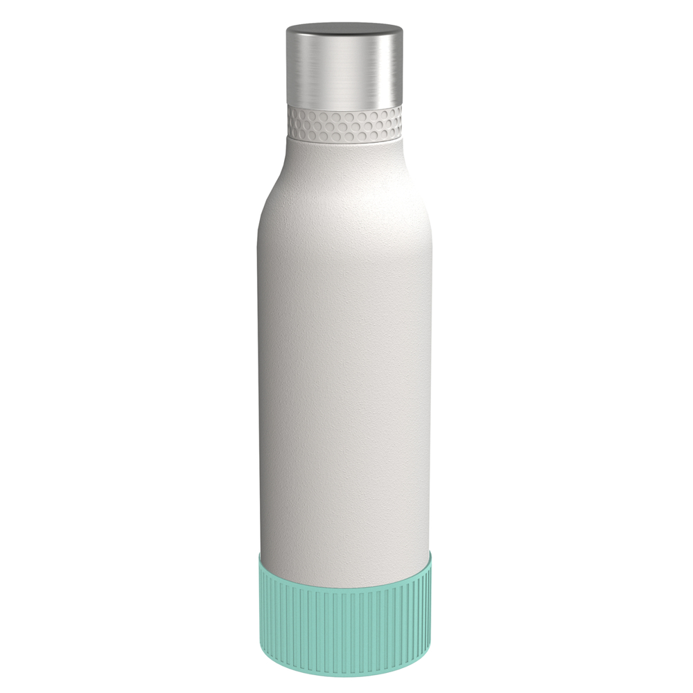 Trinkflasche RETUMBLER-myTOULON II 820 - hellblau, silber, weiß