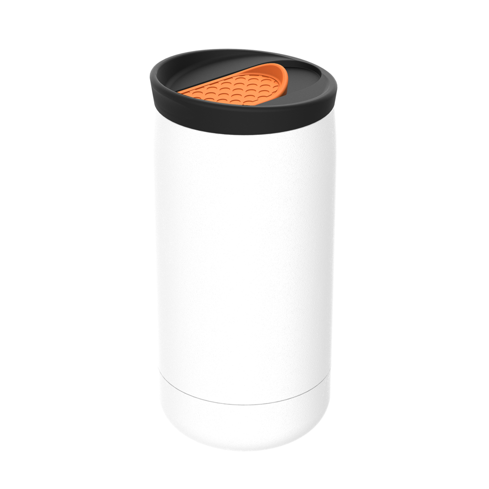 Thermobecher RETUMBLER-myNIZZA - schwarz, weiß, orange