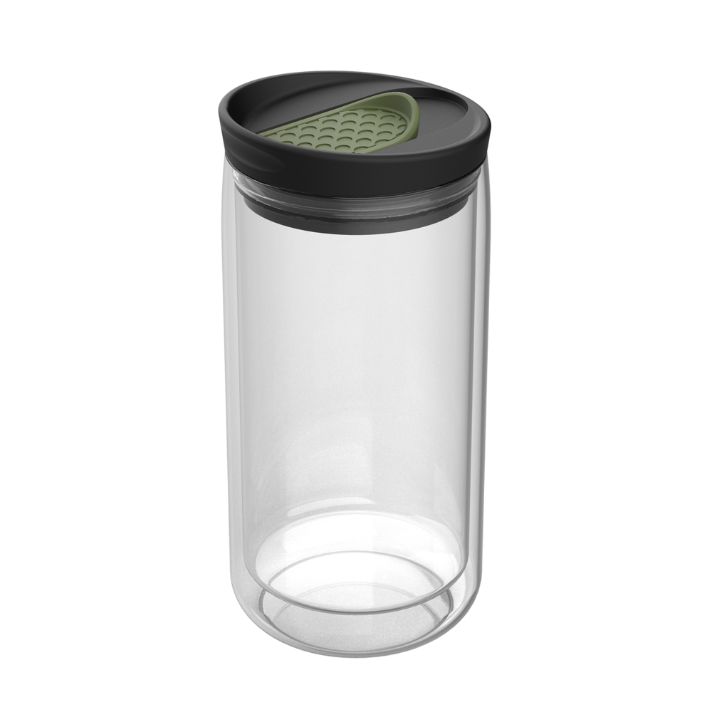 Thermobecher RETUMBLER-myNIZZA - transparent, dunkelgrün