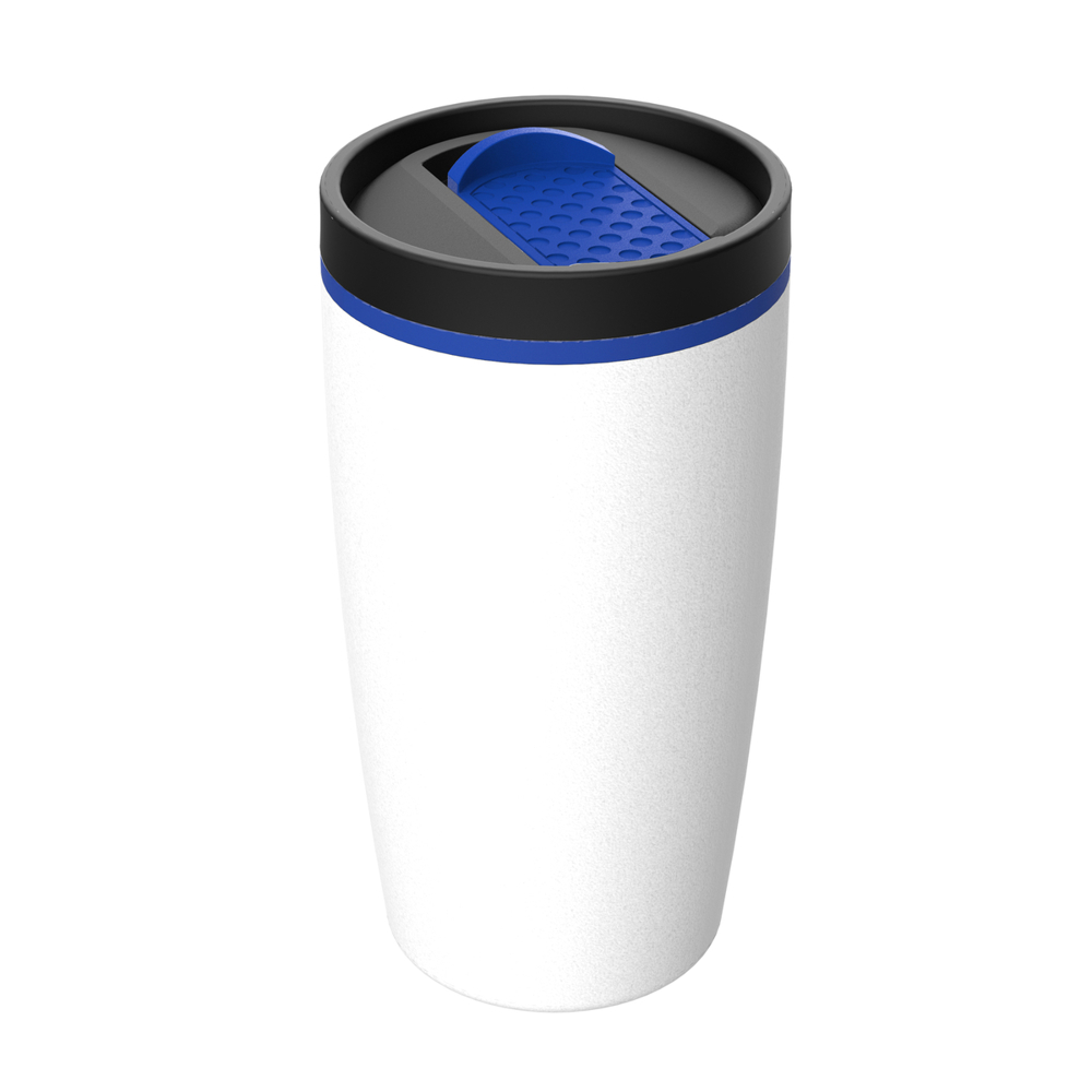 Thermobecher RETUMBLER-METZ - blau, weiß