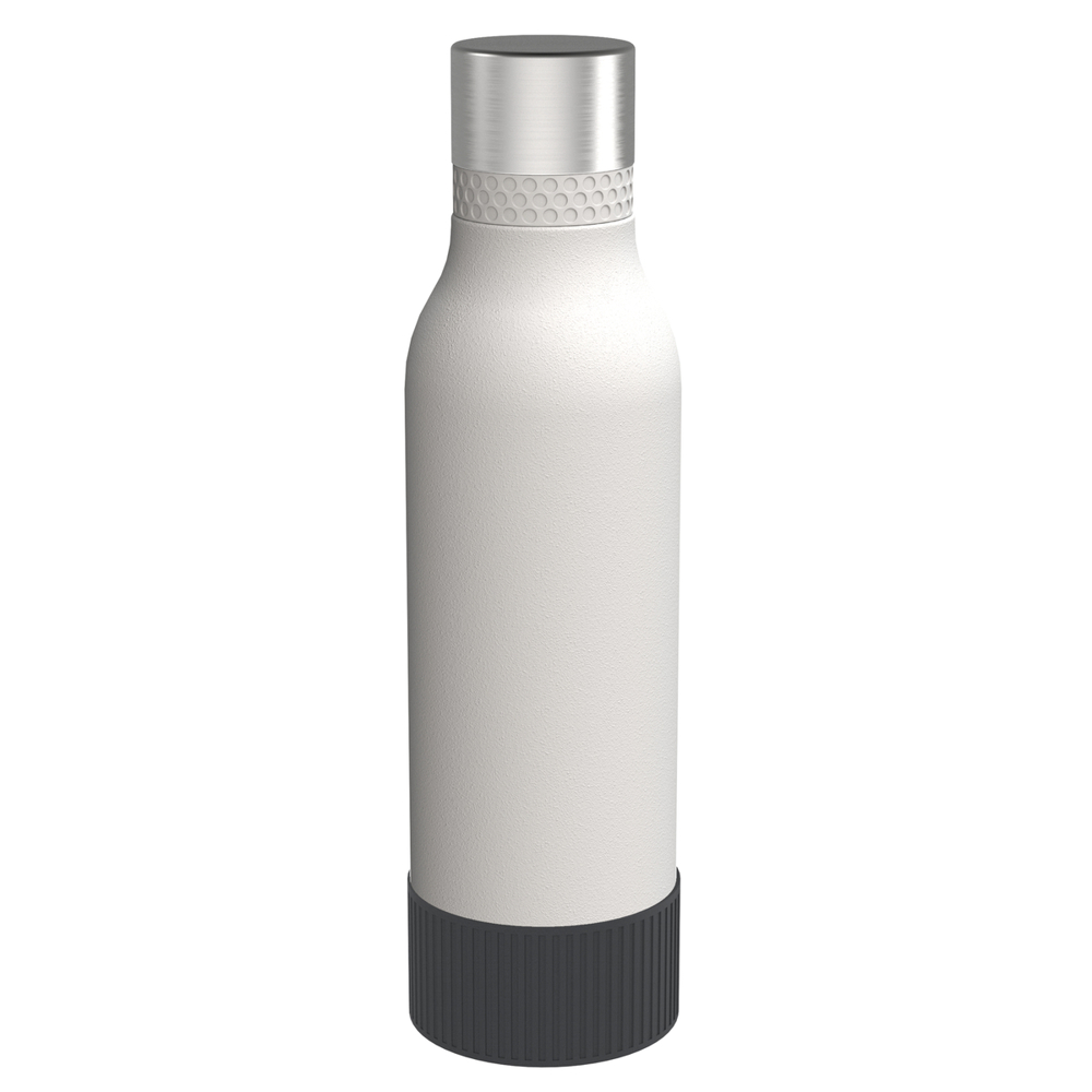 Trinkflasche RETUMBLER-myTOULON II 820 - dunkelgrau, silber, weiß