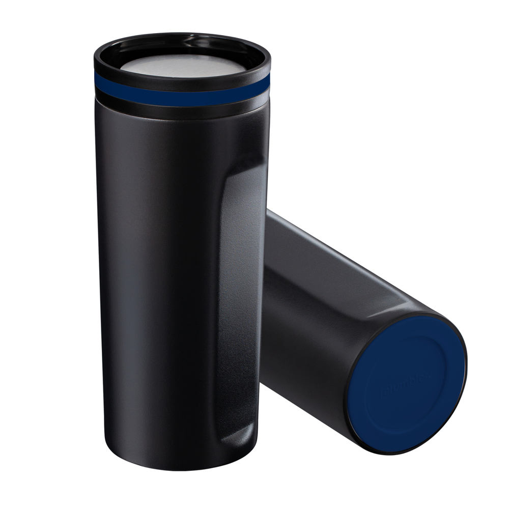 Thermobecher RETUMBLER-mySTEELONE - dunkelblau, schwarz, silber, weiß