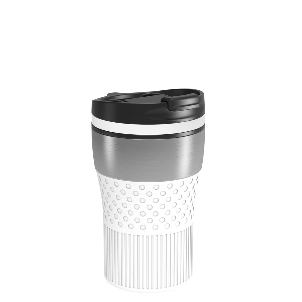 Thermobecher RETUMBLER-BAYAMO CORPORATE - silber, weiß