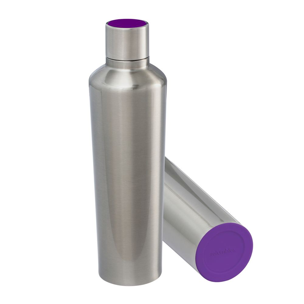 Thermotrinkflasche RETUMBLER-myDRINQEO 770 - lila, silber