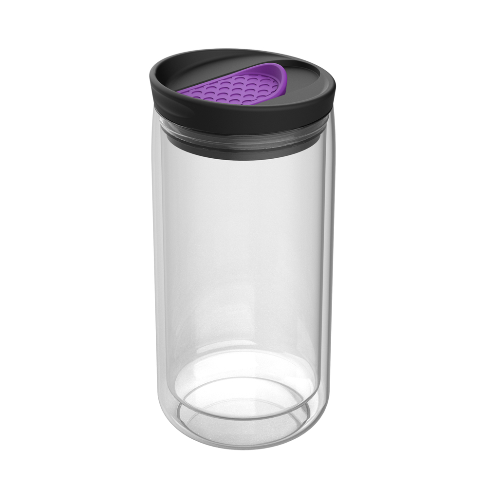 Thermobecher RETUMBLER-myNIZZA - transparent, lila