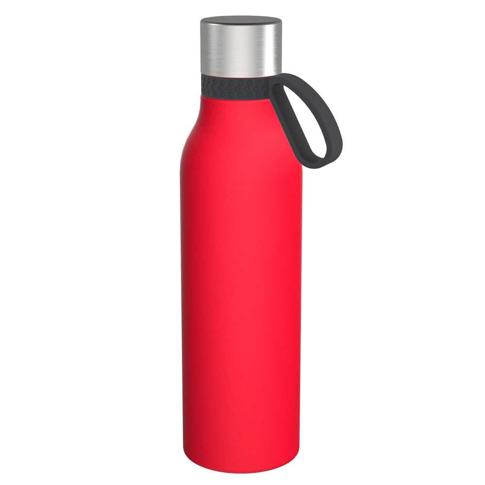 Trinkflasche RETUMBLER-myTOULON II 820 - dunkelgrau, rot