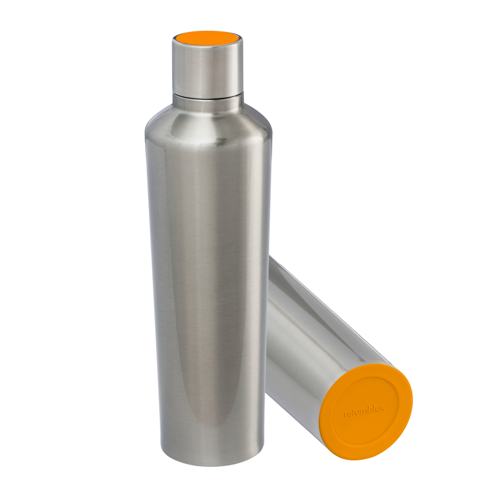 Thermotrinkflasche RETUMBLER-myDRINQEO 770 - orange, silber
