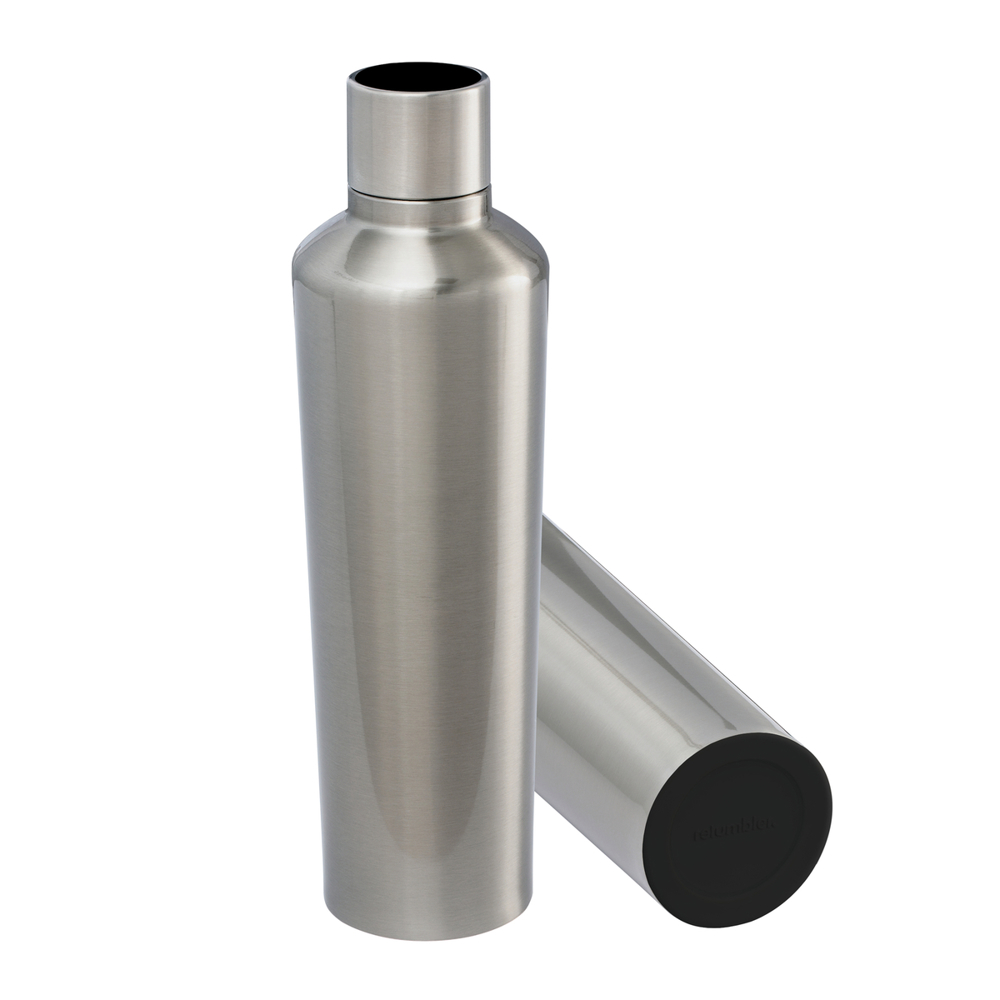 Thermotrinkflasche RETUMBLER-myDRINQEO 770 - schwarz, silber