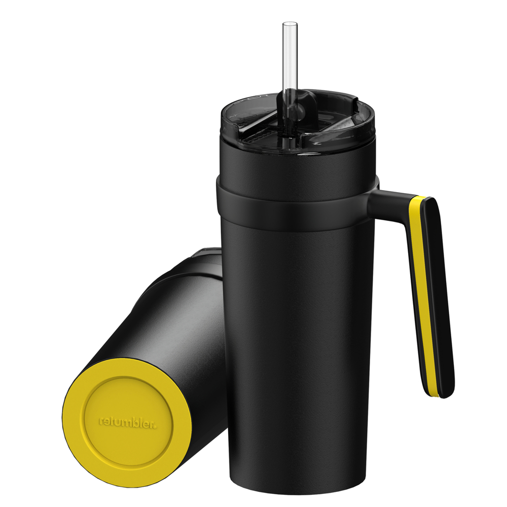 Thermobecher RETUMBLER-myORINOCO CERAMIC - gelb, schwarz