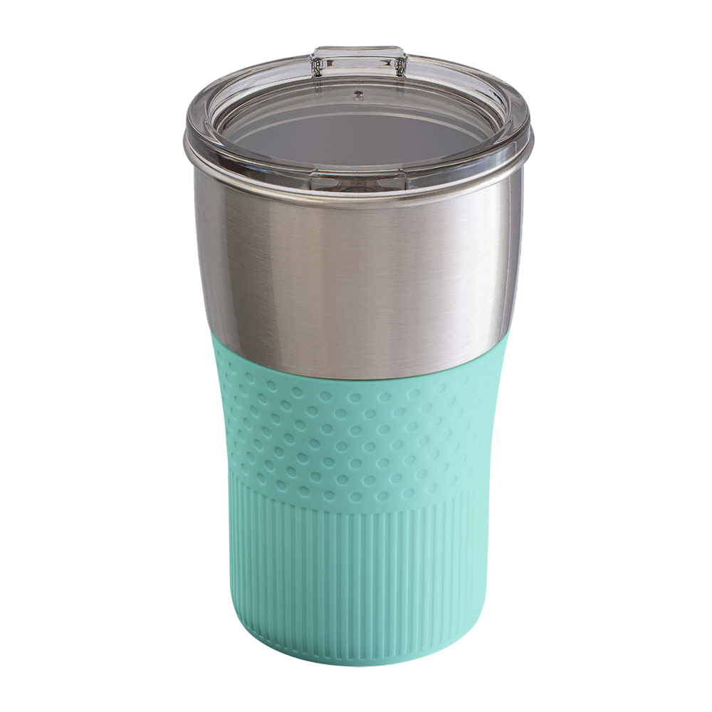 Trinkbecher RETUMBLER-MEZZO - mint, silber