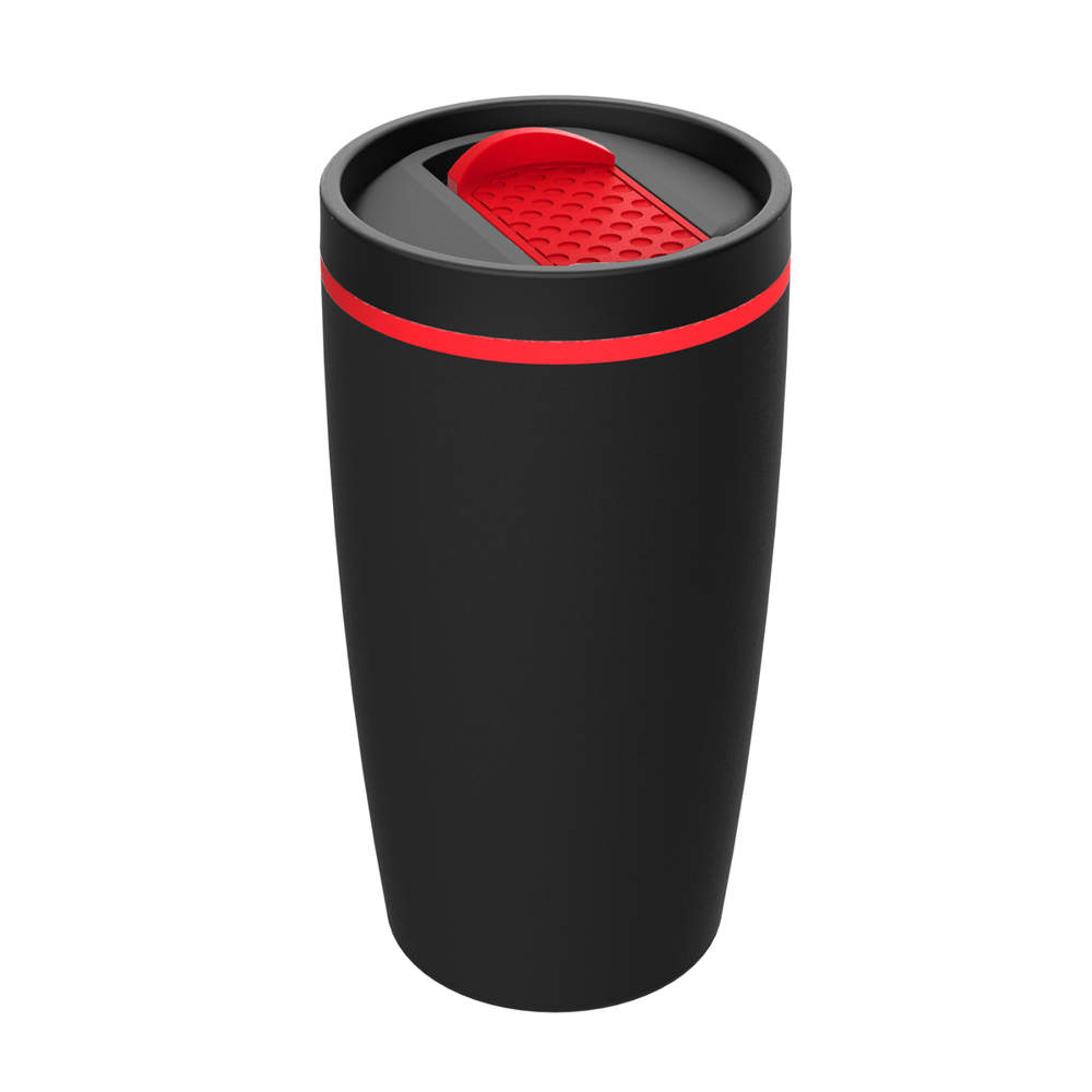 Thermobecher RETUMBLER-METZ - rot, schwarz