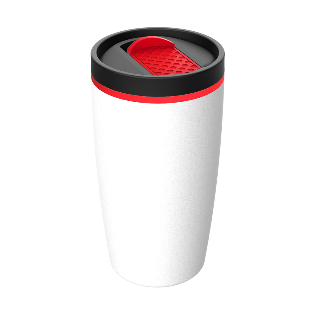 Thermobecher RETUMBLER-METZ - rot, weiß