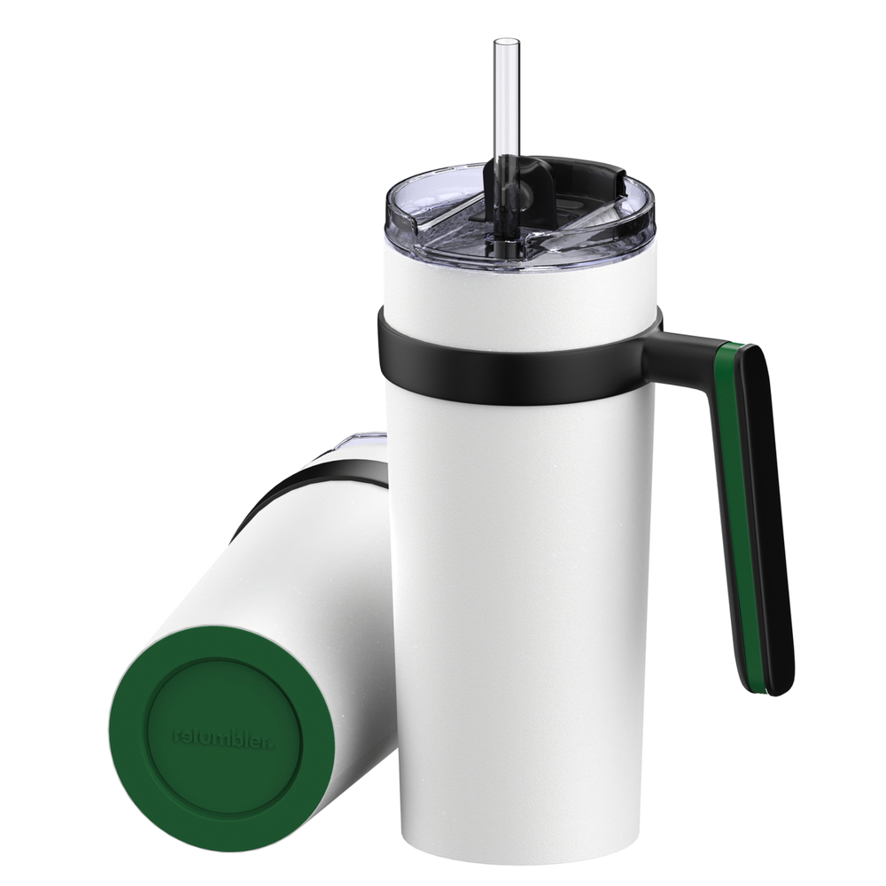 Thermobecher RETUMBLER-myORINOCO CERAMIC - grün, weiß