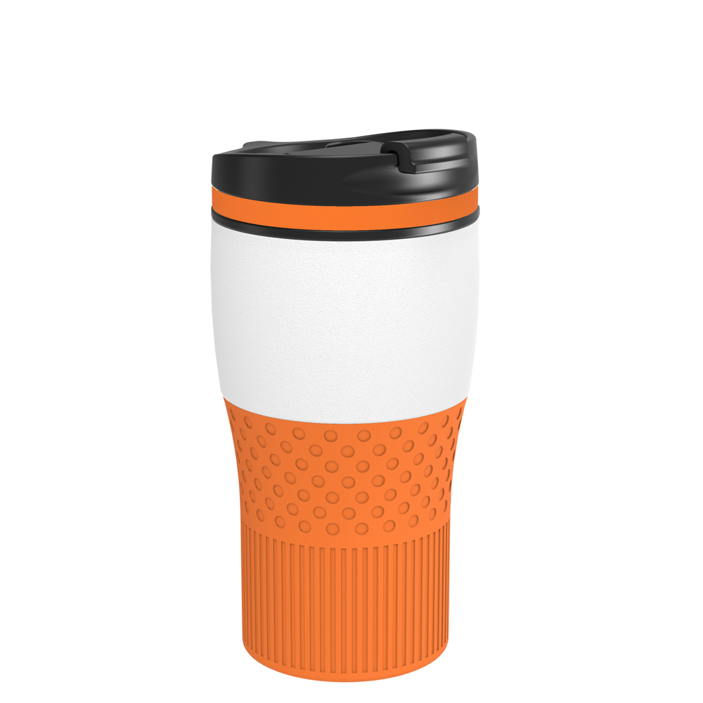 Thermobecher RETUMBLER-BAYAMO MEZZO CORPORATE - orange, weiß