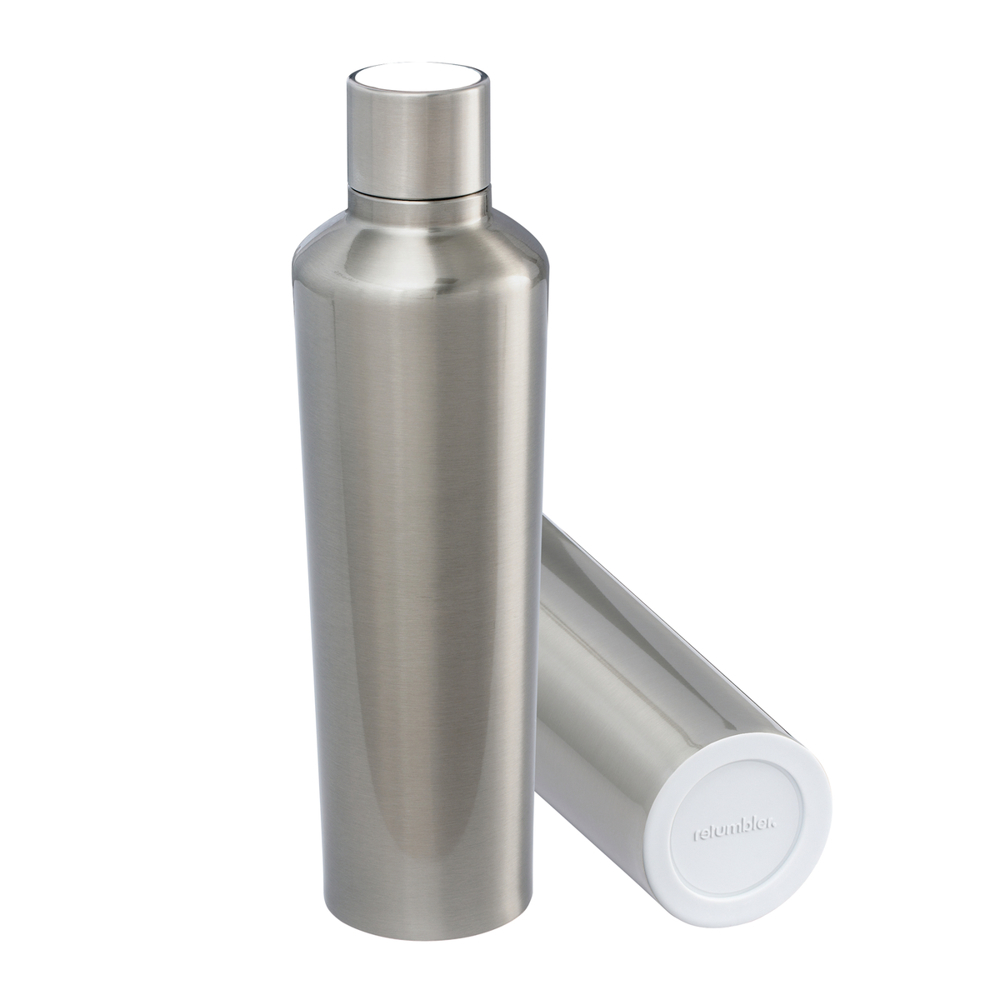 Thermotrinkflasche RETUMBLER-myDRINQEO 770 - weiß, silber