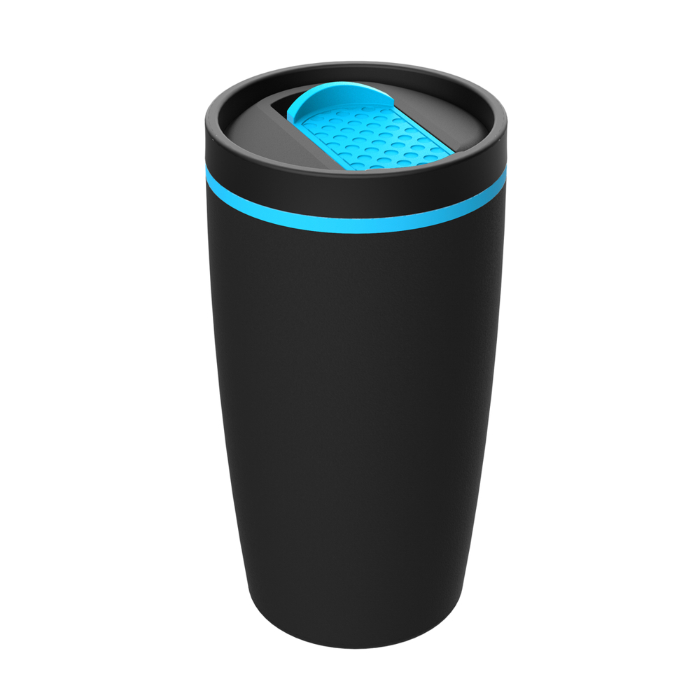 Thermobecher RETUMBLER-METZ - cyan, schwarz